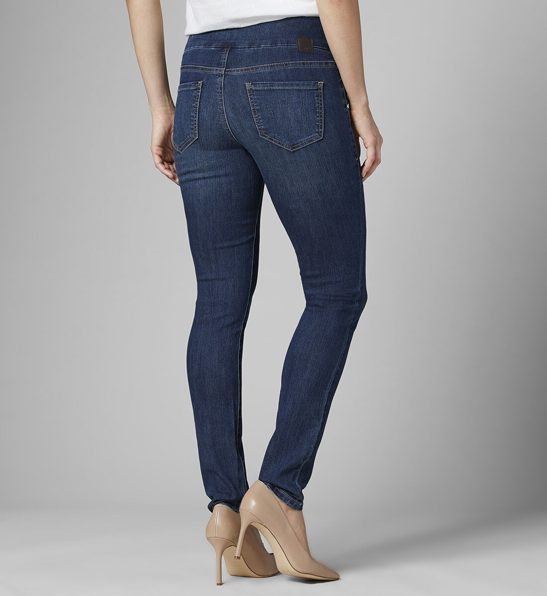 Nora Mid Rise Skinny Jeans Back